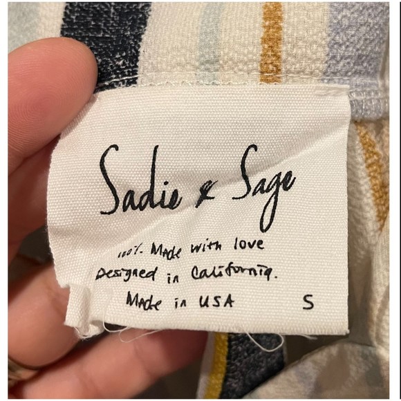 SADIE & SAGE Multicolor Spaghetti Straps Crop Top - Picture 2 of 3